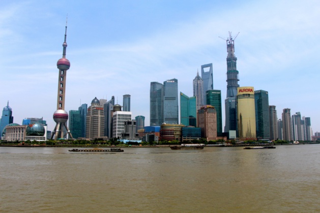 Vue sur Pudong, prise sur le Bund – Crédit Eugénie Rousak