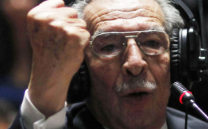 Efraín Ríos Montt durant son procès