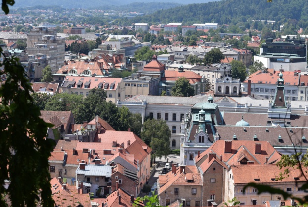 Vue sur Ljubljana à partir du château. Crédit Lou Balanche. Vue sur Ljubljana à partir du château. Crédit Lou Balanche.