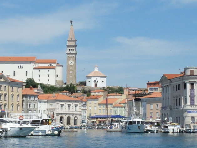 Le port de Piran. Crédit Céline Benk.