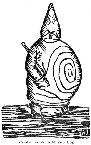 Le père Ubu dessiné par Alfred Jarry