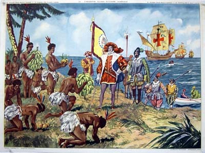La Une historique du 12 Octobre - La découverte des Indes La Une historique du 12 Octobre - La découverte des Indes