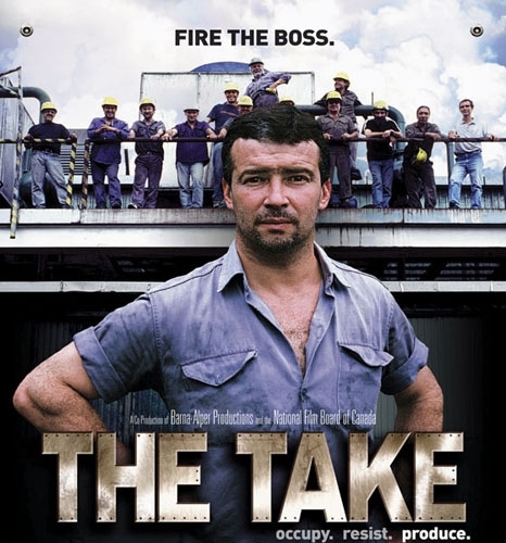 Produit par Any Lewis et Naomi Klein, The Take (2005) retrace l'histoire des ouvriers de l'usine Forja San Martin