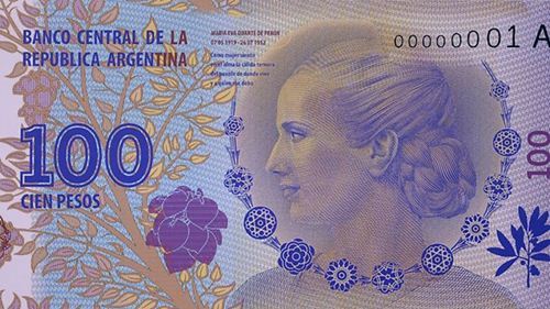 Argentina: el recuerdo de Eva Perón en los billetes de banco