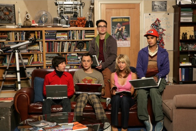 La culture geek portée à son apogée,avec la série The Big Bang Theory. La culture geek portée à son apogée,avec la série The Big Bang Theory.