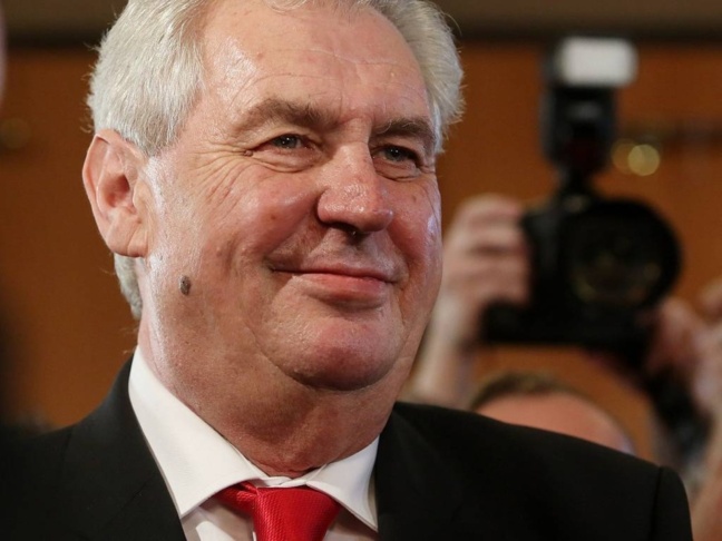 Le nouveau Président de la République tchèque, Milos Zeman Le nouveau Président de la République tchèque, Milos Zeman