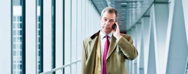 Nigel Farage fait de la sortie de l'UE le fer de lance de son programme politique.