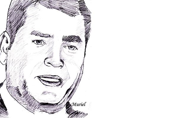 Portrait de Rafael Correa, par Muriel Epailly Portrait de Rafael Correa, par Muriel Epailly