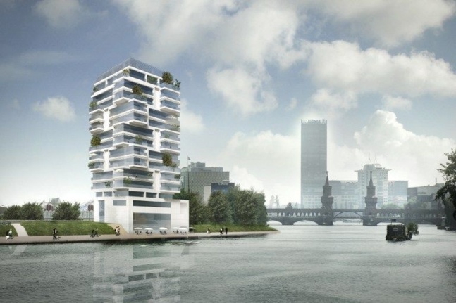 Arichtectes Living Bauhaus nps tchoban voss. - Projet immobilier dans le quartier de Friedrichshain - @AFP Arichtectes Living Bauhaus nps tchoban voss. - Projet immobilier dans le quartier de Friedrichshain - @AFP
