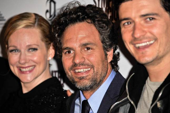 Linda Linney, Mark Ruffalo et Orlando Bloom, acteurs dans Sympathy for Delicious