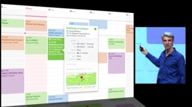 Le nouveau calendrier d'OS X