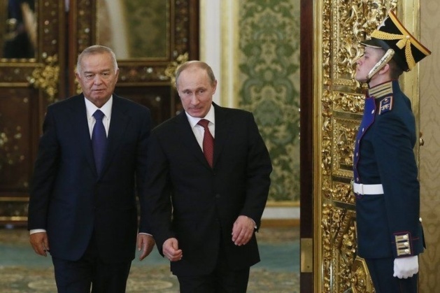 President Karimov with Russian president Putin