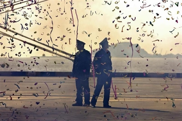 Shanghai (China) - Security during the opening of the direct sea traffic between China and Taiwan ¦ Photo Credit - Nir Elias/Reuters