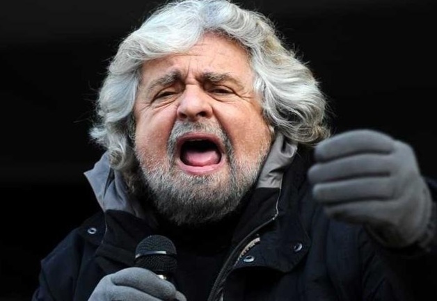 Beppe Grillo , leader du Mouvement Cinq Étoiles en Italie Beppe Grillo , leader du Mouvement Cinq Étoiles en Italie