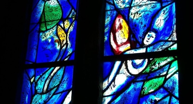 Angel by Marc Chagall, All Saints Tudeley | Crédit Photo -- Own work/Poliphilo/Tony Grist