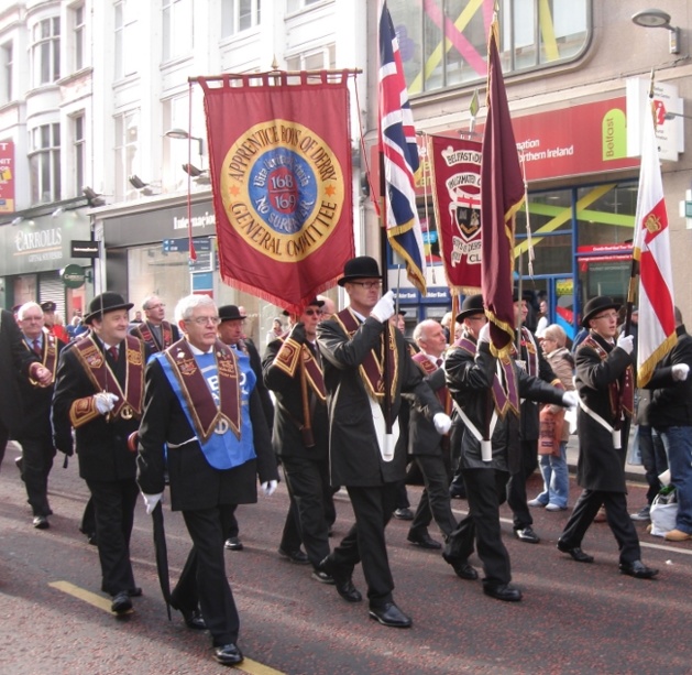 Parade orangiste à Belfast | Crédits photo -- Fabien Aufrechter/Le Journal International Parade orangiste à Belfast | Crédits photo -- Fabien Aufrechter/Le Journal International