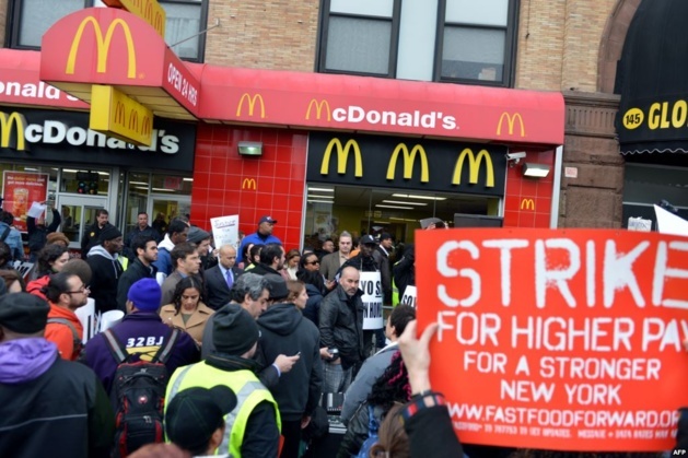Estados Unidos Comida Rapida En Huelga