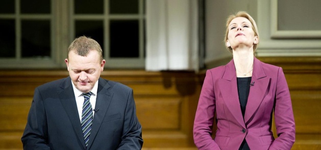 Lars Løkke Rasmussen et Helle Thorning-Schmidt | Crédits photo : Claus Bech