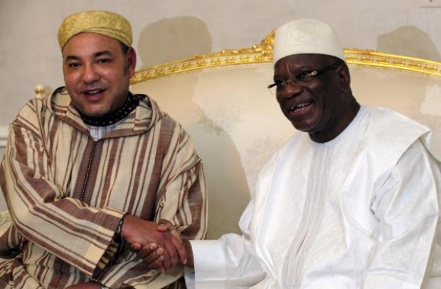 Meeting between Mohammed VI and Mali's president Ibrahim Boubacar Keita. Credits -- Thierry Gouegnon/REUTERS