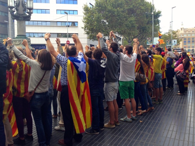 Plaça Catalunya, Barcelone | © Valentin Berthoux/Le Journal International Plaça Catalunya, Barcelone | © Valentin Berthoux/Le Journal International
