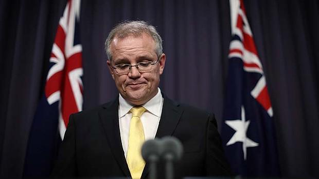 Extrait du discours du ministre Scott Morrison après la mort de Reza Berati. Crédit : Alex Ellinghausen / Fairfax