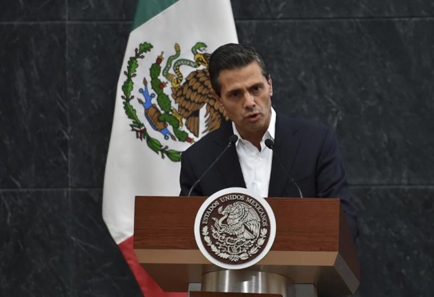 Enrique Peña Nieto, le 29 octobre 2014.  Yuri Cortez / AFP