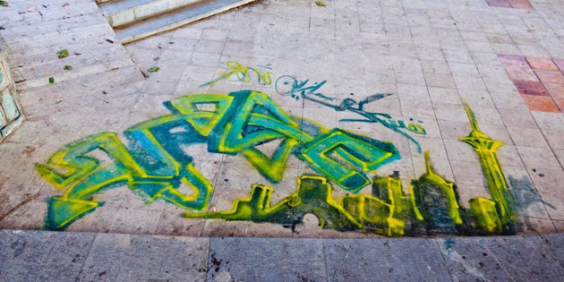 Graffiti dans la capitale - crédit Regimantas Dannys