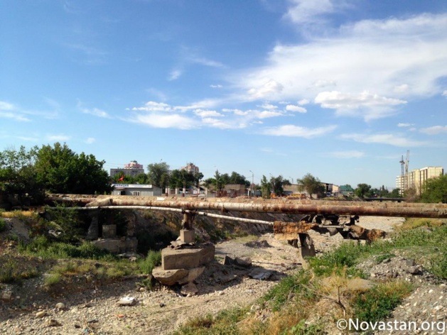 Le réseau de chauffage à Bichkek, au Kirghizstan. Crédit : Anatole Douaud Le réseau de chauffage à Bichkek, au Kirghizstan. Crédit : Anatole Douaud