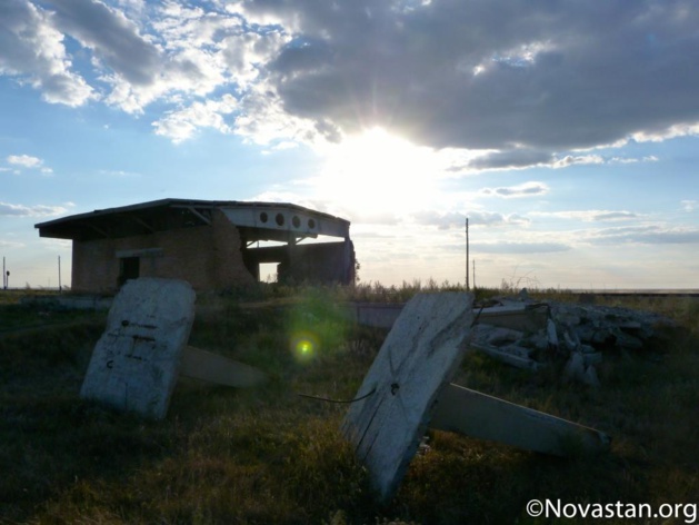 La gare abandonnée de Zaoziorny, au Kazakhstan. Crédit : Anatole Douaud La gare abandonnée de Zaoziorny, au Kazakhstan. Crédit : Anatole Douaud