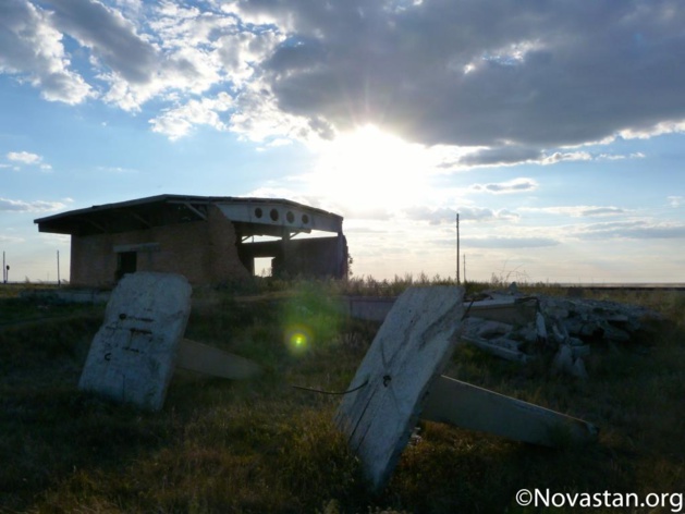 La gare abandonnée de Zaoziorny, au Kazakhstan. Crédit : Anatole Douaud