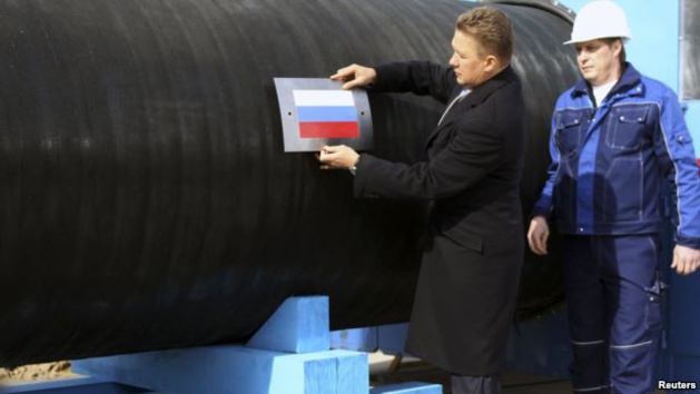 L’amministratore delegato di Gazprom Aleksei miller vicino a Vyborg, Russia - Fonte Reuters