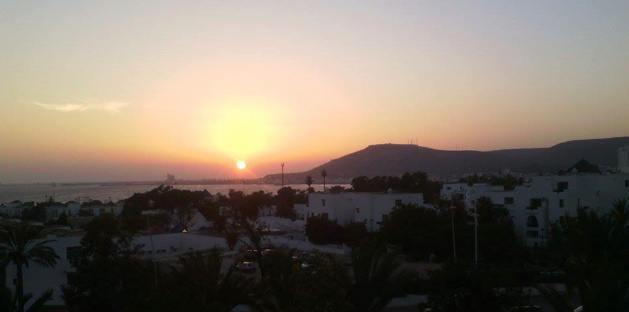 Pôr do sol em Agadir - Crédito Carolina Duarte de Jesus