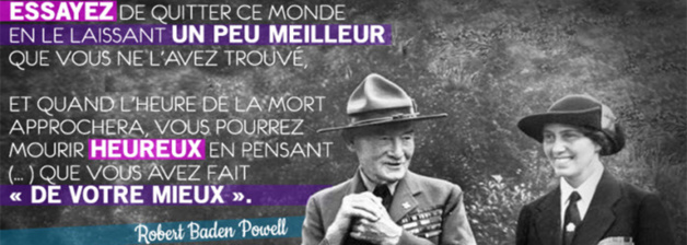 Baden Powell et sa femme Olave. Crédit LaToileScoute Baden Powell et sa femme Olave. Crédit LaToileScoute