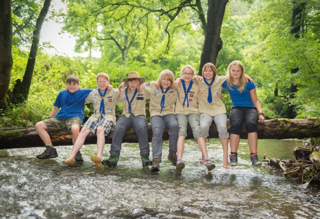 Des jeunes scouts allemands. Crédit Sebastien Sehr