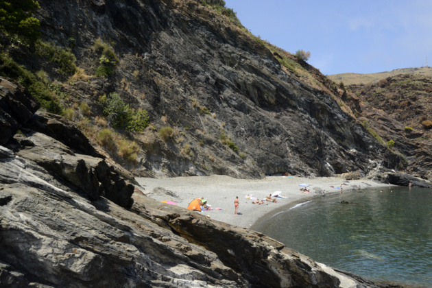 Les Tres Platgetes, la première plage sauvage. Crédit Auriane Guiot