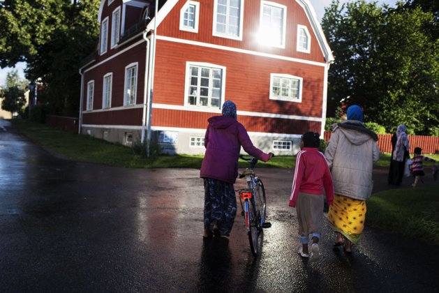 Une famille originaire de Somalie ayant trouvé refuge en Suède avant la récente crise des réfugiés - Crédit Loulou d'Aki