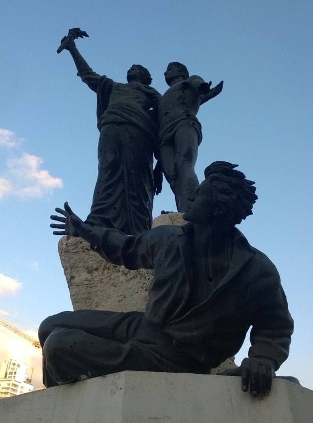 La estatua de los mártires, Beirut. Crédito: Salomé Ietter