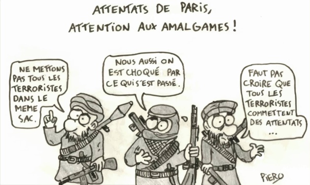 Attentats de Paris, attention aux amalgames ! Attentats de Paris, attention aux amalgames !