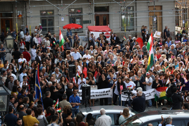 Manifestation à Stockholm (Suède), le 17 août 2014. Crédit Stefan Olsson / Flickr (CC BY 2.0)