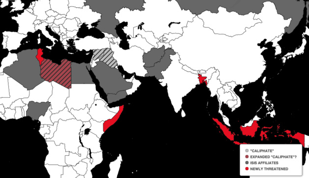 « Extensions, affiliations et ambitions de l'État Islamique », Foreign Policy (Février 2016)