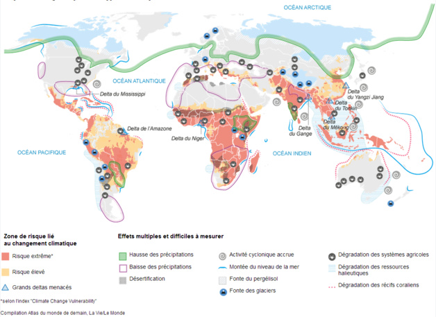 Crédits : Atlas du monde de demain, La vie/Le Monde