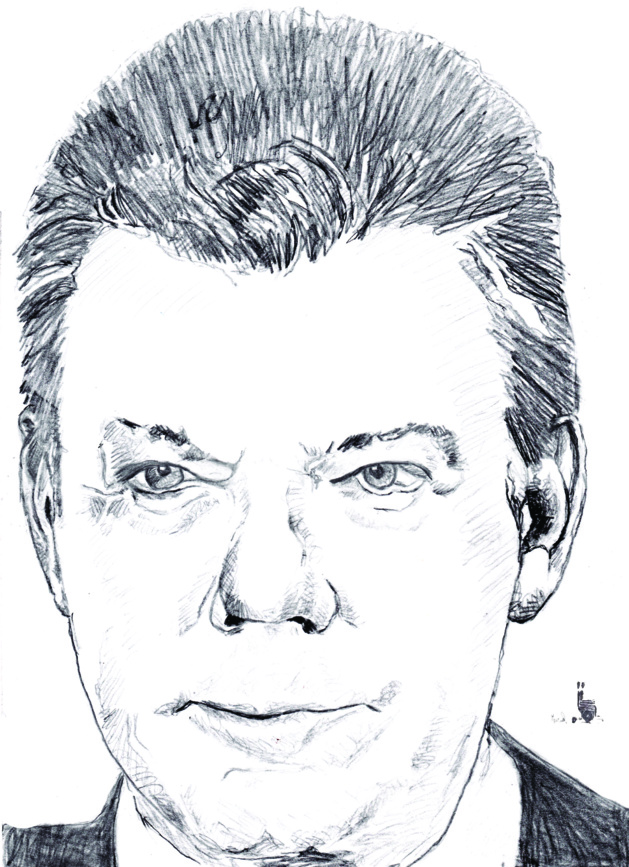 Le Président Juan Manuel Santos. Crédit Muriel Epailly.