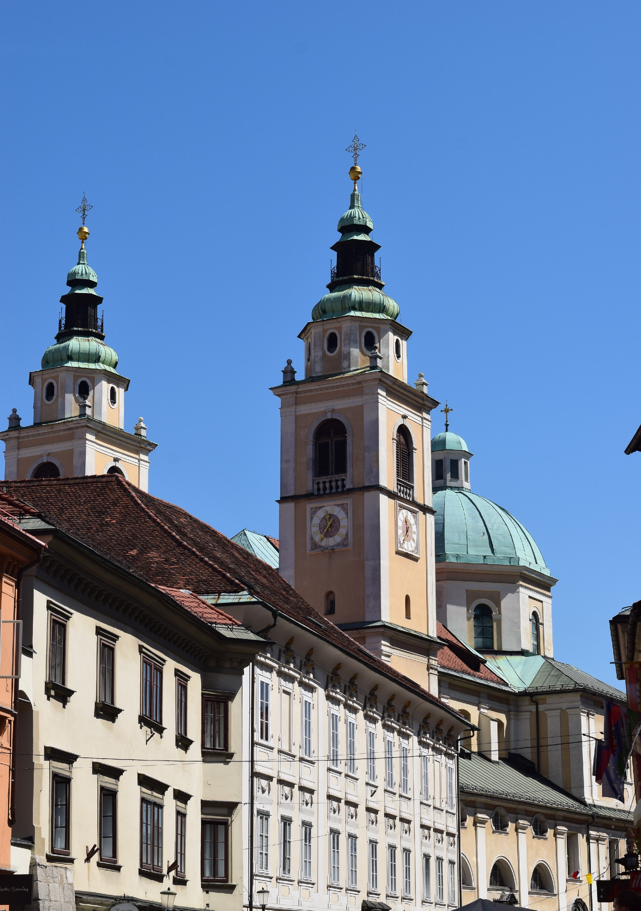La cathédrale Saint Nicolas de Ljubljana. Crédit Lucie Benk.