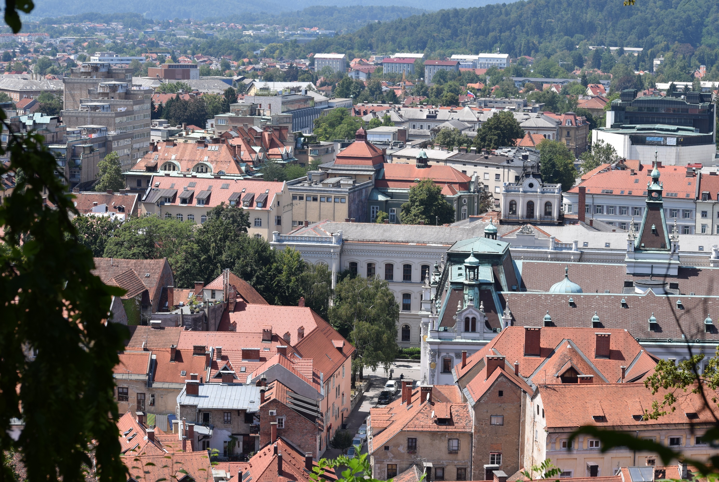 Vue sur Ljubljana à partir du château. Crédit Lou Balanche.