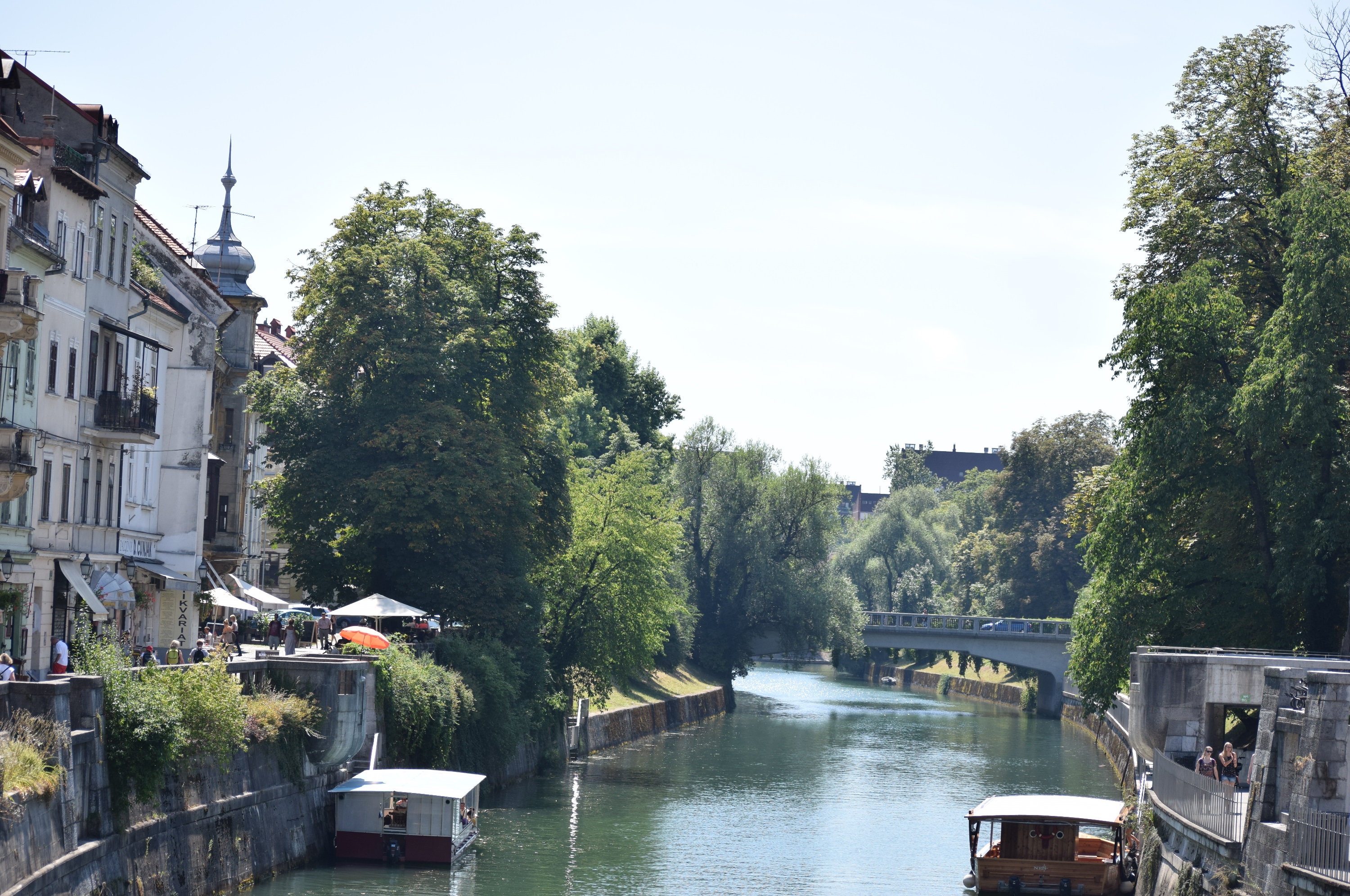 La rivière Ljubljanika. Crédit Marie Crozier.