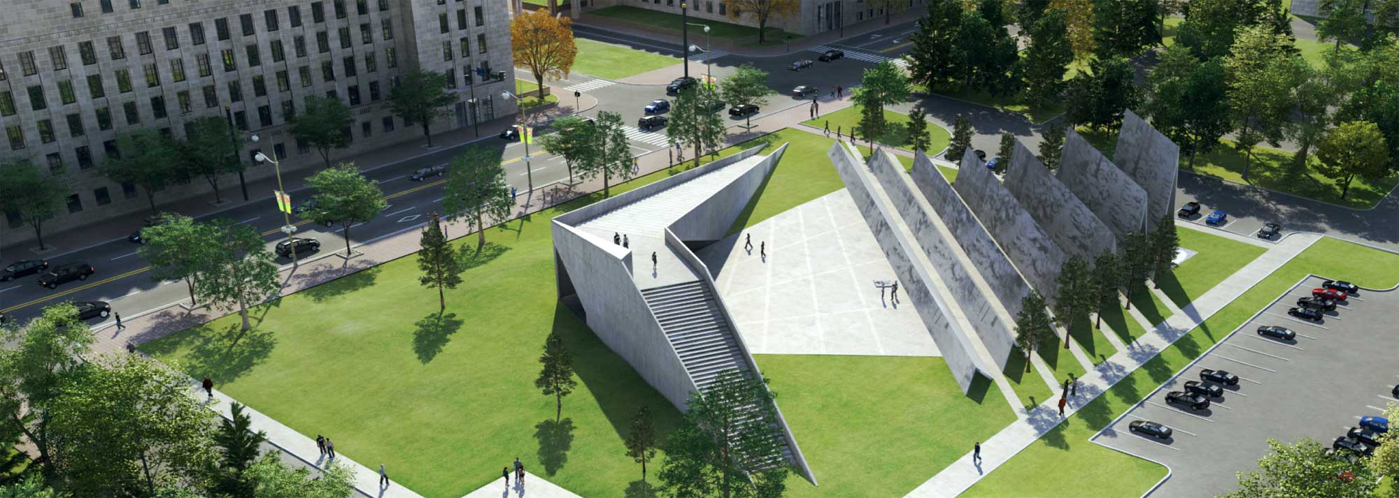 L'architecture du futur mémorial aux victimes du communisme à Ottawa.  Crédit Tribute To Liberty