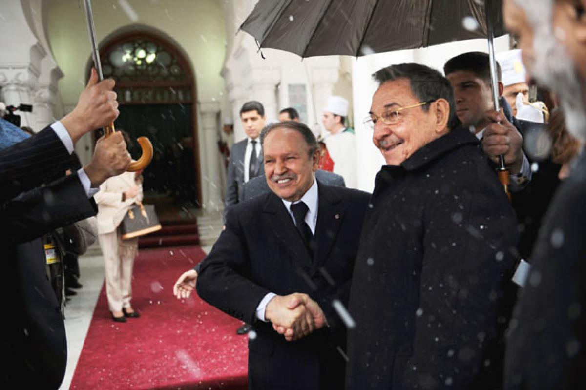 Un entretien avait déjà eu lieu entre les deux hommes en 2009. Crédit  Nureldine/Getty.