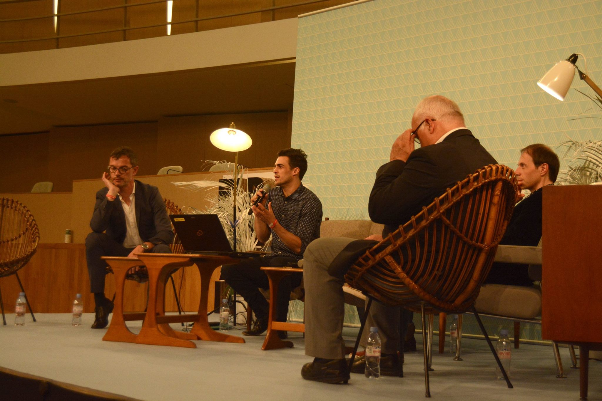 Damien Silès, Philippe Demers, Louis-Félix Binette, Frédéric Bove parlent de créativité et de culture.       Crédit Enzo Janoir