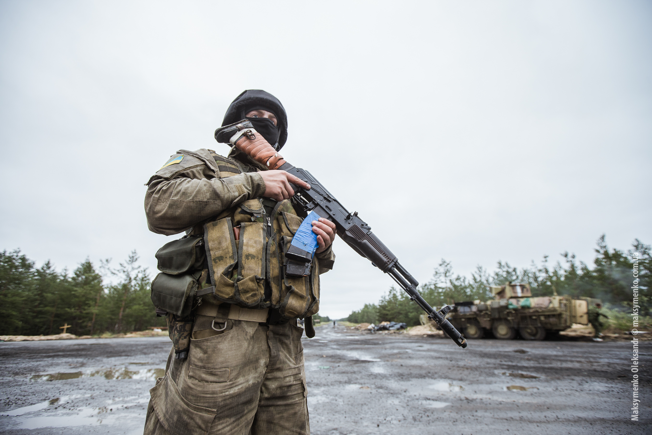 L'armée ukrainienne coupe une route vers Sloviansk - Crédits Sasha Maksymenko