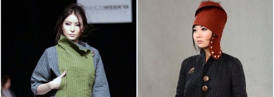 Un défilé de mode et un modèle pour femme réalisés par Jumagul Sarieva - Crédit DR Un défilé de mode et un modèle pour femme réalisés par Jumagul Sarieva - Crédit DR